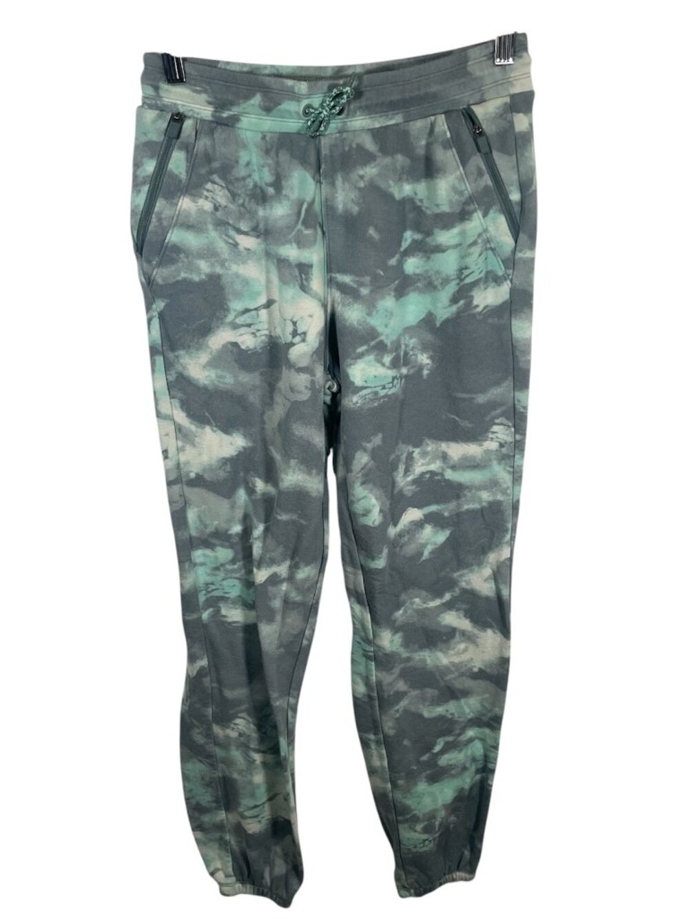 Athleta Girl Warm Up Joggers XL 14 Camo Tie-Dye Sweatpants Pockets
